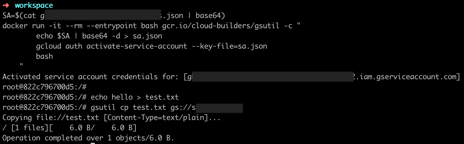 Docker run